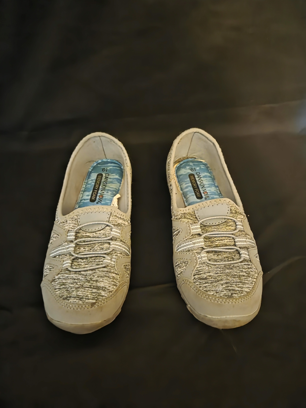 Dr. Scholl's Women's Slip-On Sneakers in Light Beige with Heathered Knit